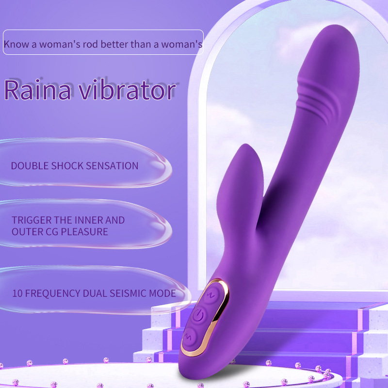 G Spot Rabbit Vibrator Clitoris Massager voor dames paars