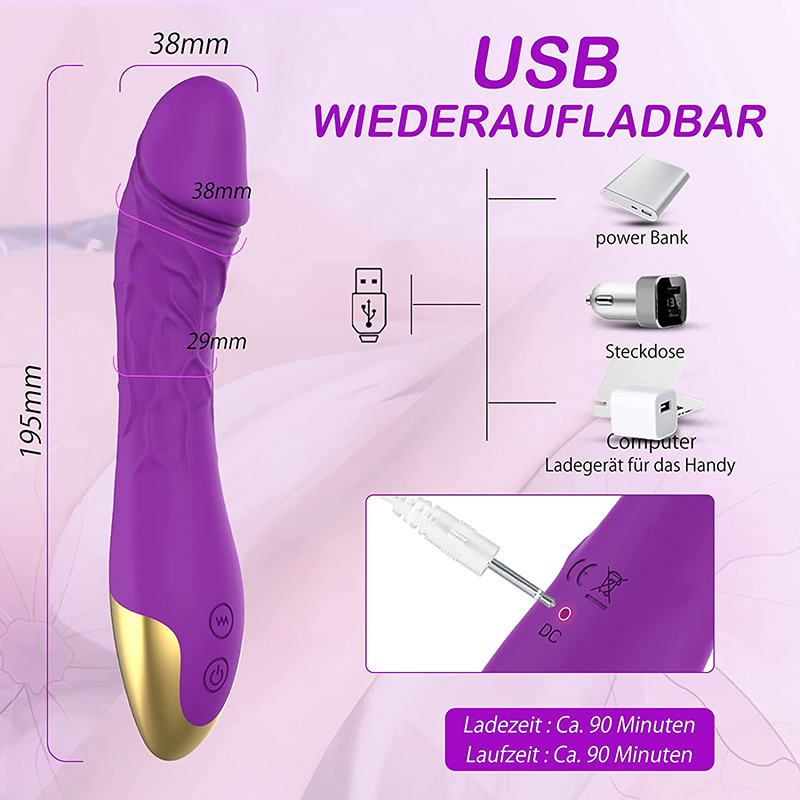 Siliconen dildo-vibrator