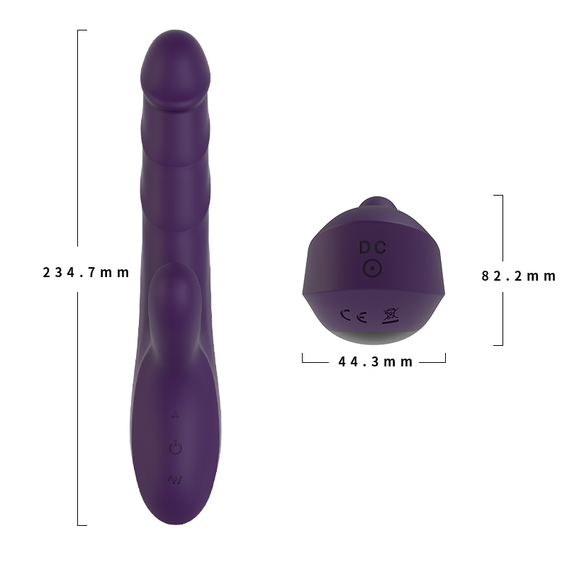 Stuwende clitorisstimulerende vibratordildo's voor vrouwen