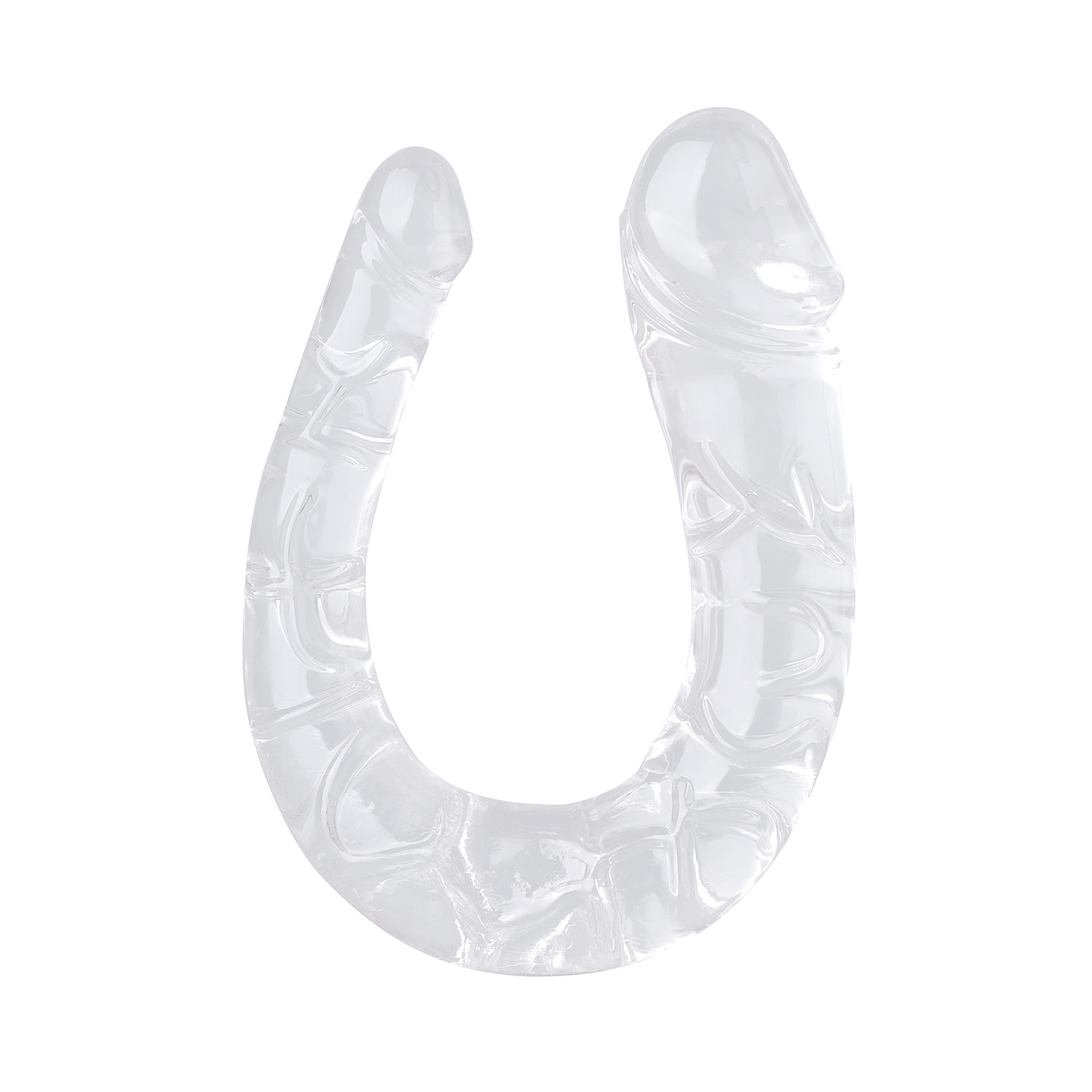 U-vorm Soft Jelly dubbele dildo's anale buttplug G-spot vagina masturbator seksspeeltjes voor vrouwen